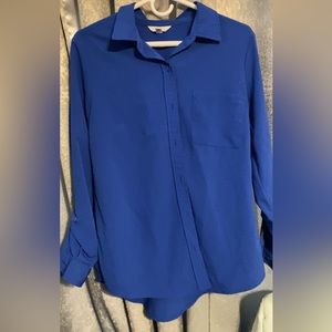 Royal blue women’s button up